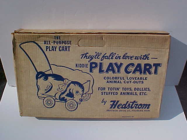 1950's HEDSTROM KIDDIE PLAY CART STYLE No. 6325 PUPPY SEALED OLD STOCK MIB 