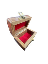 Brainteaser Puzzle Box Hidden Compartments Enigma ring Secret Wood Unique Gift