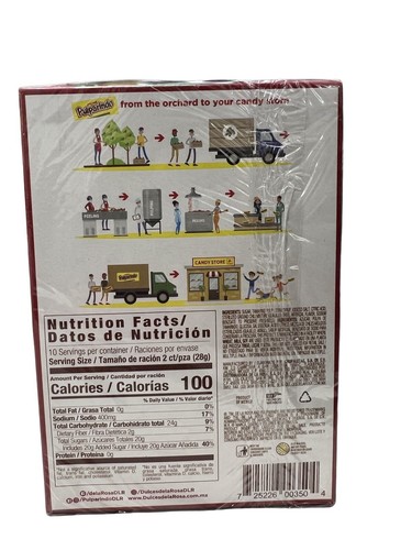 De La Rosa - Pulparindo (Tamarindenfruchtleder) 1er Pack/20ct **MEXICAN CANDY** - Bild 4 von 17