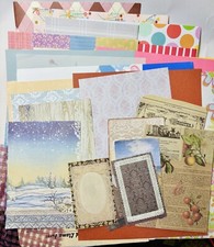 100 Variety Paper Pack Junk Journal Supplies Mixed Lot Scrapbook Textures Color