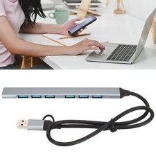 USB 3.0 Splitter Type C Docking Station Multiple Ports Computer Hub Drive Free