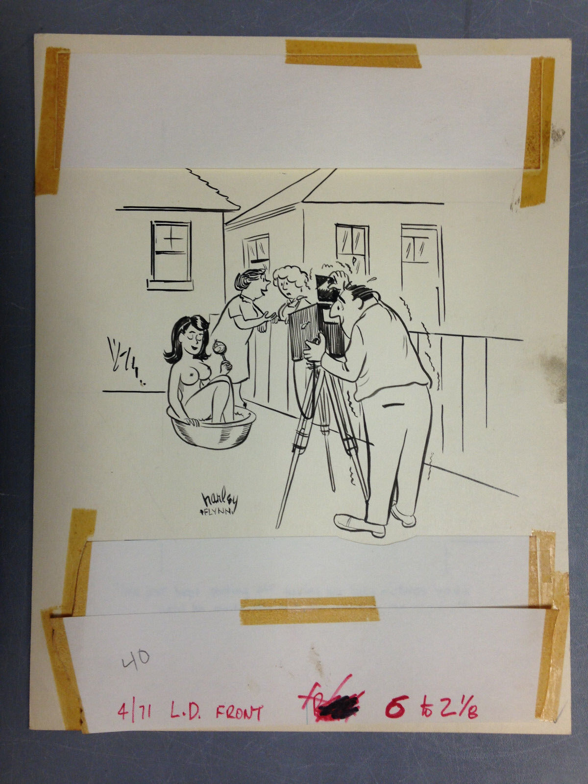 JACK FLYNN HARLEY KARNES ORIGINAL GAG CARTOON MAGAZINE ART PAGE HUMORAMA  COVER | eBay