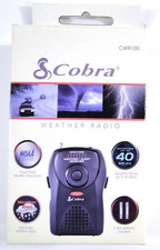 Cobra Weatherband CWR100 Portable Emergency Weather Radio with Box