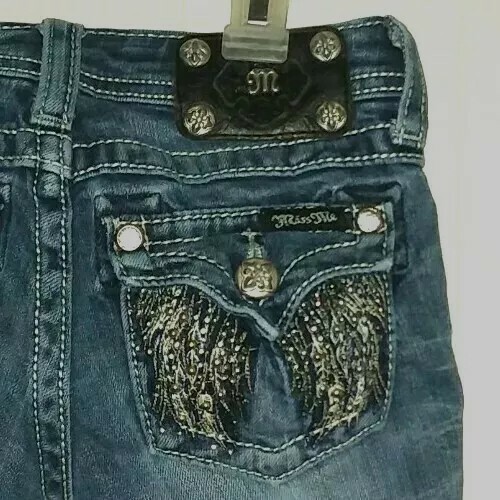 Miss Me Girls Size 7 Boot Cut Denim 