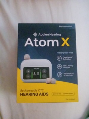 Audien Hearing Atom X Rechargeable Bluetooth Hearing Aids
