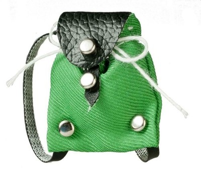Dolls House Green Backpack Modern Bag Miniature 1:12 Accessory