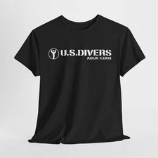 US Divers Aqua Lung Scuba Snorkeling Logo Graphic Tee T-Shirt S-5XL USA