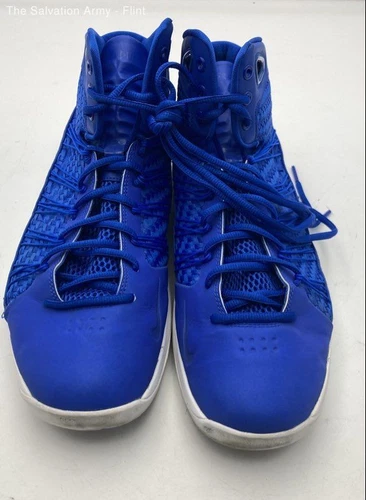 Nike Mens Hyperdunk Blue Lace Up Mid Top Basketball Sneaker Shoes Size 13