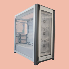 @LIGHT USE/READ IN@ Corsair Icue 5000X Rgb Gaming Case 4X Glass Panels MCO88