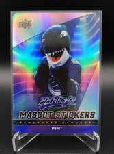 FIN THE WHALE 2025-26 Upper Deck MVP Mascot Stickers #MS-26 Vancouver Canucks