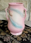 Vintage Pink Matte Pinecone Vase Hull Pottery Pine Cone 6 1/2" EUC