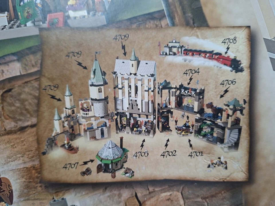 Lego 4709 Harry Potter: Castillo de Hogwarts 1ª Edición Nuevo Sellado Conjunto De Colección Foto 4 de 4