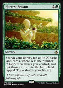 Harvest Season (170/269) Amonkhet MTG Rare Sorcery
