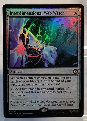Interdimensional Web Watch - Rare/Foil/Artefakt - Magic:  Marvel's Spider-Man NM