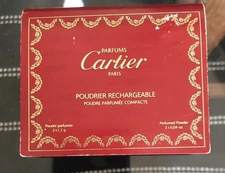 Rare Vintage Cartier Collectible Powder Compact & Refill