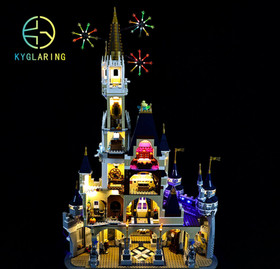 LED Light Kit for Disney Castle - Compatible with LEGO&reg; 71040 Set (Remote)