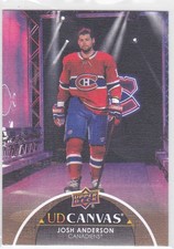 21/22 UD..JOSH ANDERSON..CANVAS..CARD # C312..CANADIENS..FREE COMBINED SHIPPING