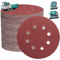 Schleifpapier 125Mm Klett 105 StüCk 8 Loch Profi FüR Exzenterschleifer KöRnung