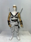 1996 GI Joe Vs Cobra Storm Shadow 12" Figure White Ninja Swords Scabbards