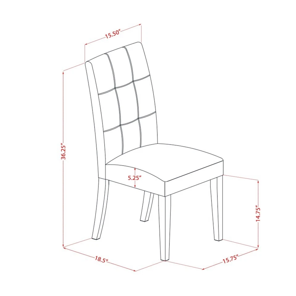 5 Piece Dinner Table Set consists A Dining Table - Image 2 of 4
