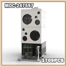 MOC-247597 Creative Art House Building Block MOC Modern Street View Architecture