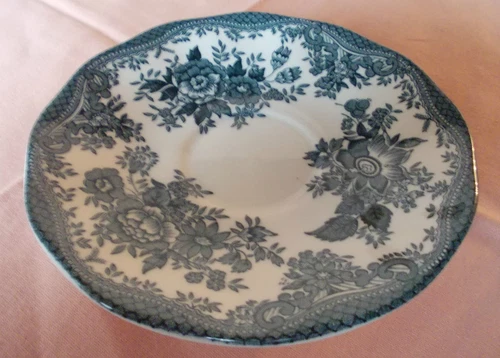 Enoch Wedgwood (Thunstall)"Asiatic Pheasants" England Untertasse - 14,5 cm - Bild 1 von 3