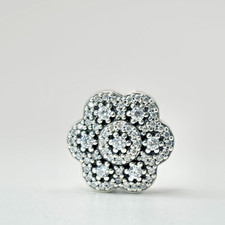 New Authentic PANDORA CRYSTALIZED FLORAL CHARM 791998CZ