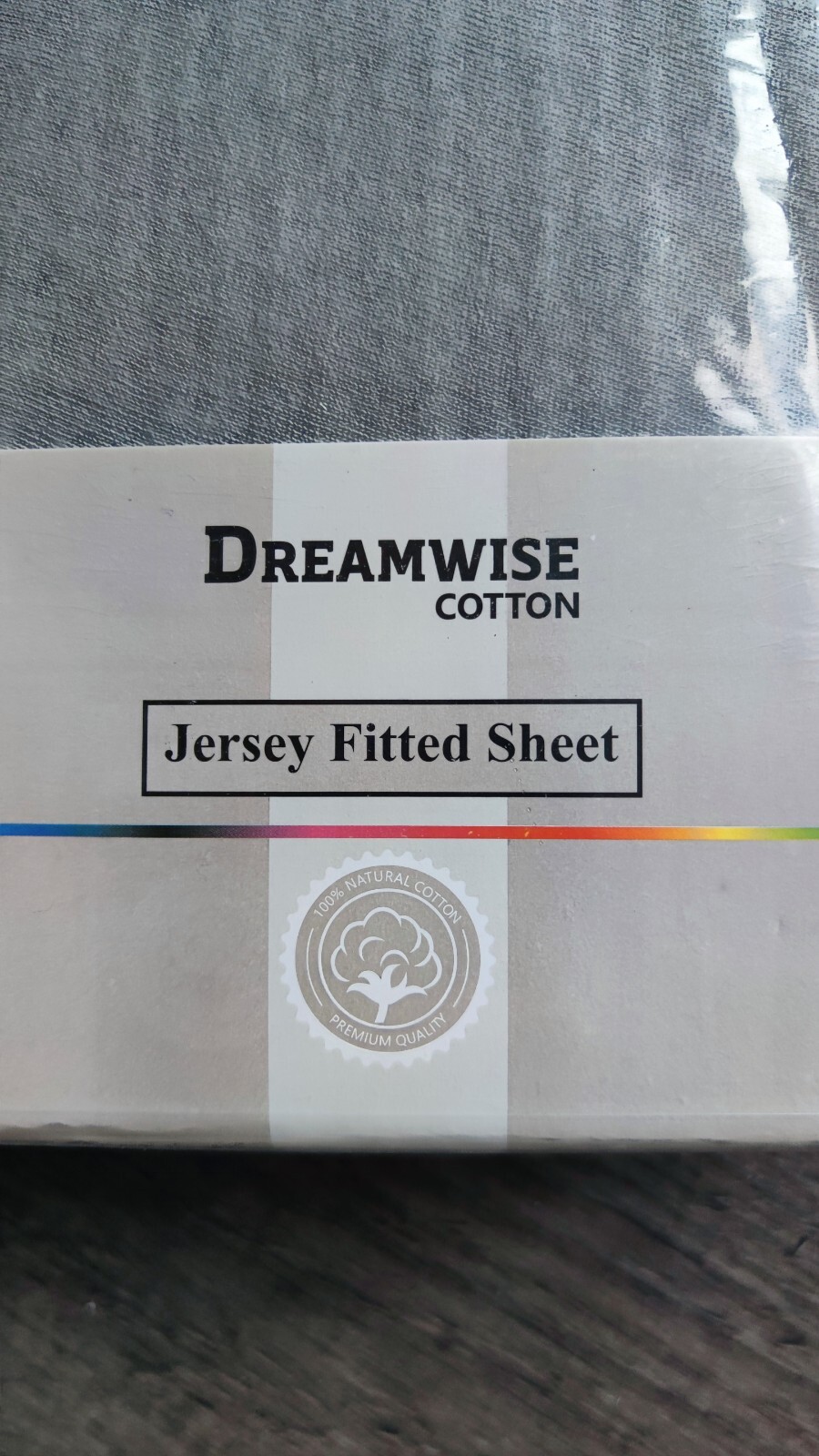 Dreamwise 100 Jersey Cotton King Size Fitted Sheet 152 x 200 +25cms