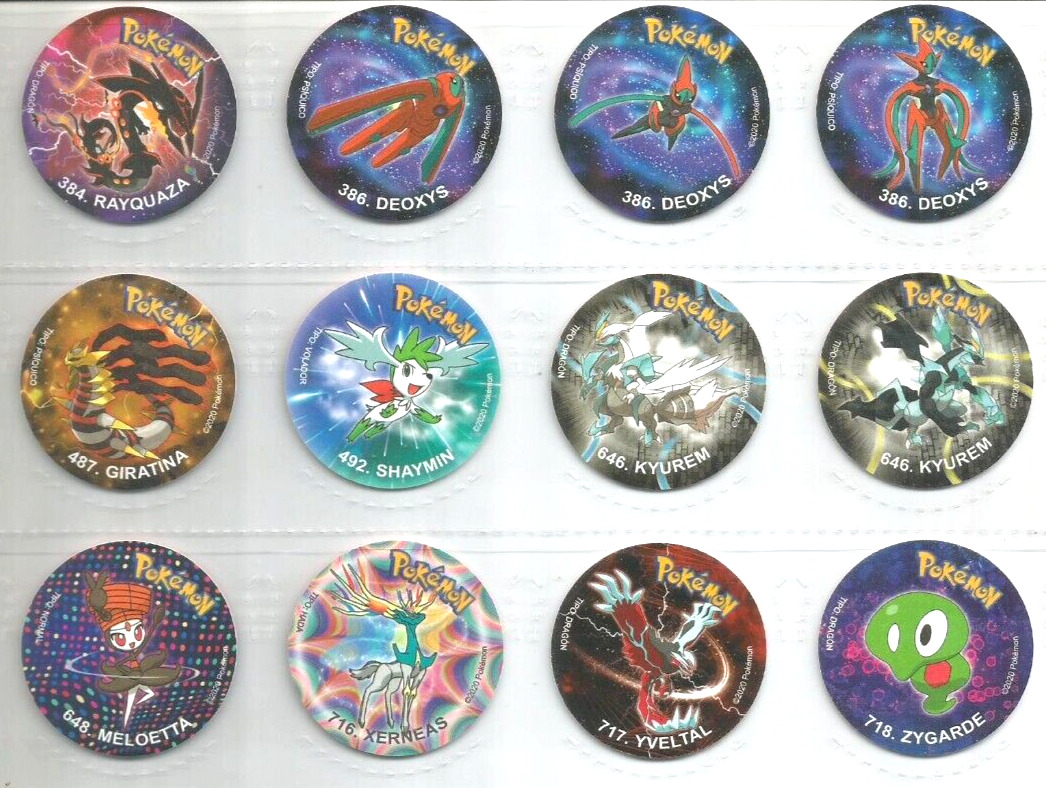 TAZO POKEMON DKV #817 DRIZZILE 2019 Sword & Shield PERU Edition Pogs Taps