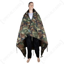 Woodland Camo Poncho Liner ? US Military Army Woodland Camouflage Woobie Blanket