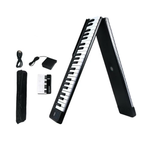 88-Tasten klappbar Keyboard Digitalpiano elektrisch Klavier mit Umhängetasche DE - Bild 7 von 12