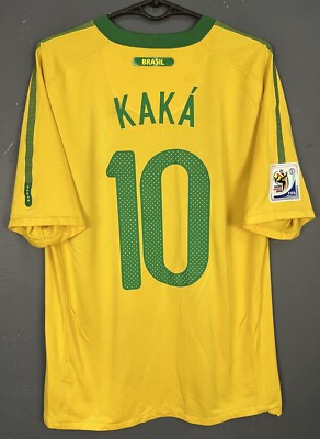 MEN'S BRAZIL BRASIL NATIONAL 2010/2011 KAKA FOOTBALL SOCCER SHIRT