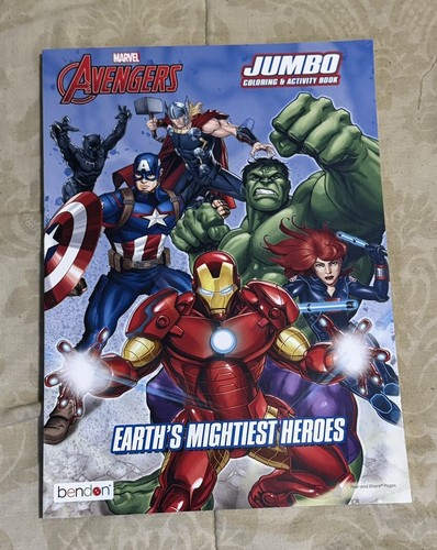 MARVEL AVENGERS Jumbo Coloring And Activity Book - NEW | eBay