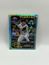 Henry Davis Logofractor 2024 Topps Chrome Pittsburgh Pirates aqua /199 #260