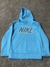 Boys Light Blue Nike Hoodie Size 6 Dri-Fit
