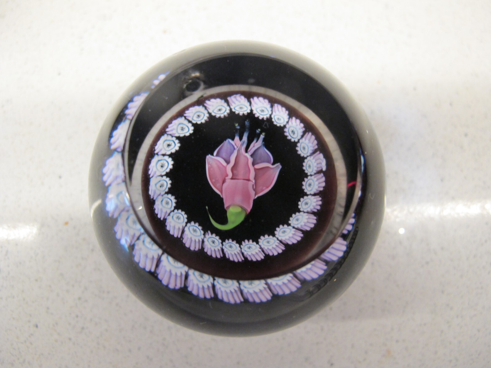 Vintage Caithness Miniature Fuschia & Me Not Paperweights eBay