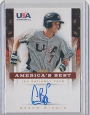 AUSTIN BERGNER 2014 USA BASEBALL #AB AUTO SN /499