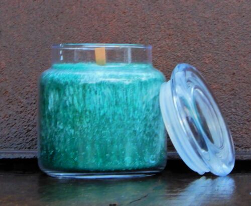 100hr VANILLA COCONUT CREAM Scent Crackling Wood Wick GLASS JAR CANDLE + SNUFFER - Picture 18 of 24