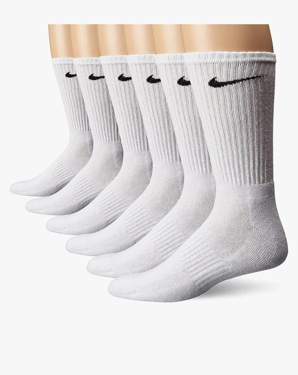 NIKE Dri-FIT Everyday Training 6 Pairs Crew Socks Small (2-5) Unisex