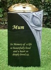 Engraved Personalised Granite Memorial Grave Vase Memorial Stone Cemetery Marker