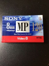 SONY New 8mm Video Cassette Tape P6-120MP 120 Minutes NTSC Hi-packing