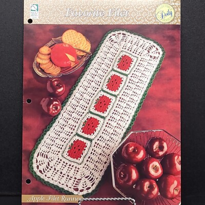 Apple Filet Runner Crochet Pattern House Of White Birches 109115 Favorite Filet