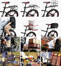 Aluminum Bike Rear Rack Seat Luggage Carrier Bicycle Post Mountain Mount Pannier