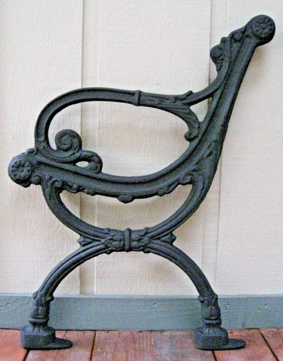 Vintage Cast Metal Garden Bench Ends eBay