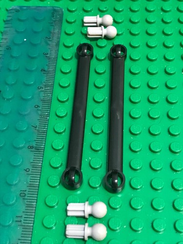 Lego Technic 2 x Black Link 1 x 9 Querlenker Strebe mit Towball Buchsen
