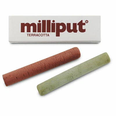 1 x Milliput Epoxy Terracotta Red 2 Part Expoxy Putty Filler Repair Model 113.4g