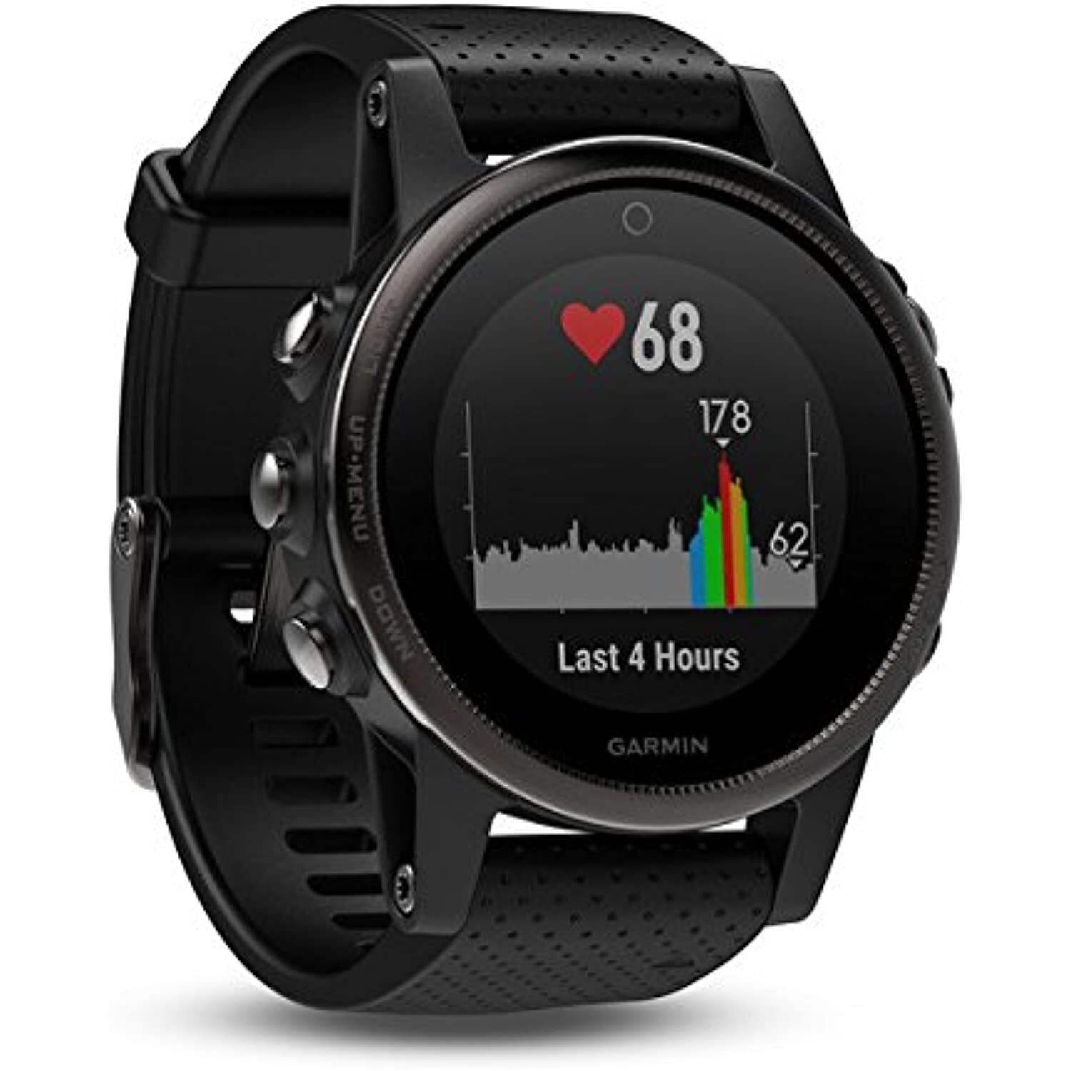  Garmin fēnix 5, Premium and Rugged Multisport GPS Smartwatch,  Slate Gray/Black Band, 47 MM : Electronics