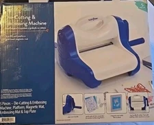 New Box Hello Hobby Die Cutting & Embossing Machine Blue/white Flatbed Magnetic