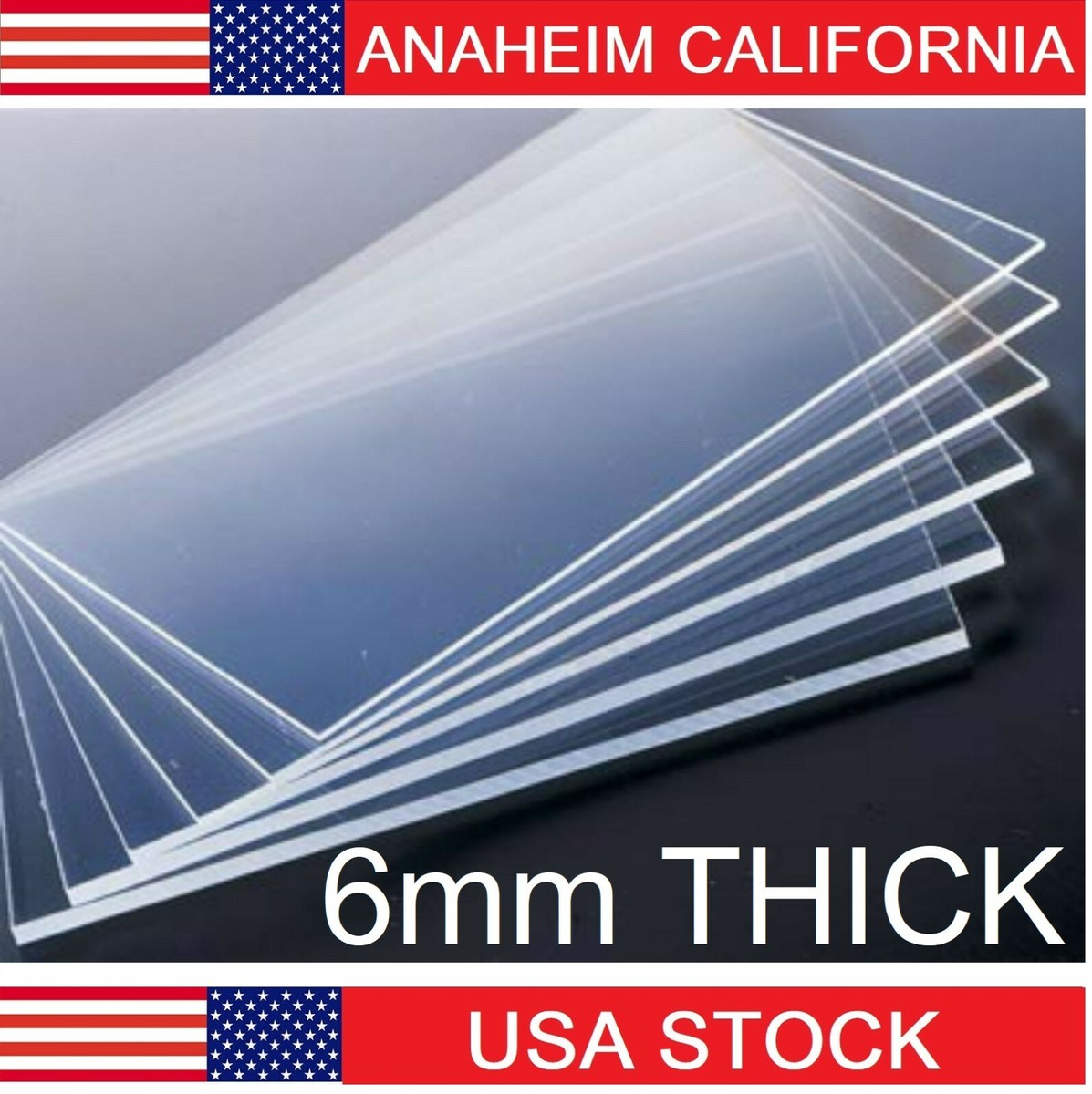 SIBER PLASTIC SUPPLY 1/8" Thick Cast Acrylic Plexiglass Sheet – Black Transparent – 24 X 48 Inches
