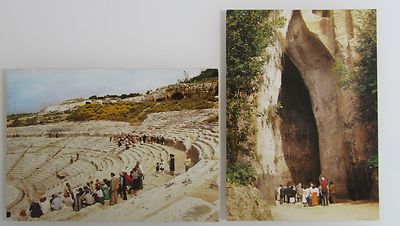 2x SIRACUSA Syracuse Italien Postkarten Cartolina Italiana Postcard unused Italy